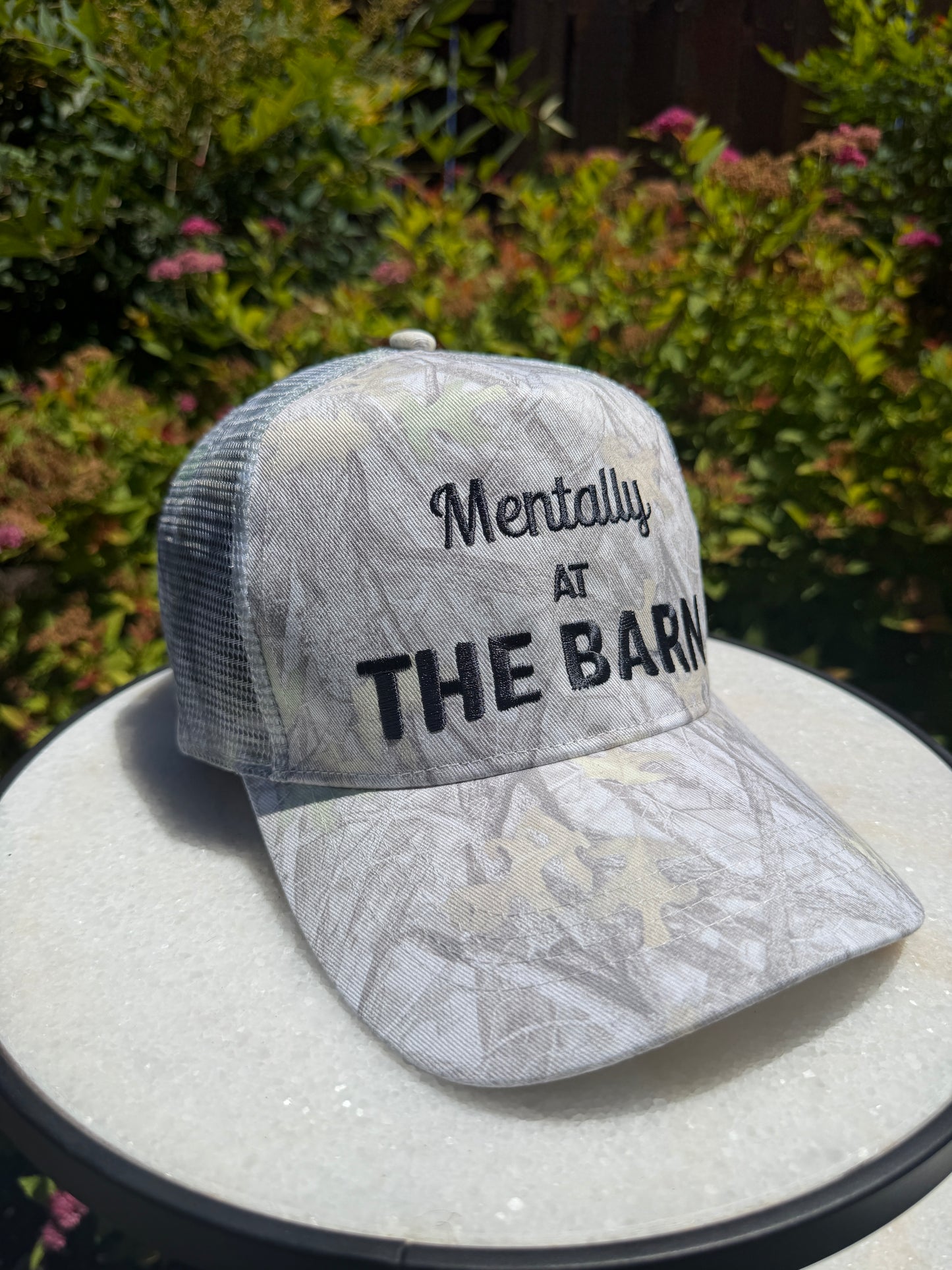 Mentally at the Barn Trucker Hat