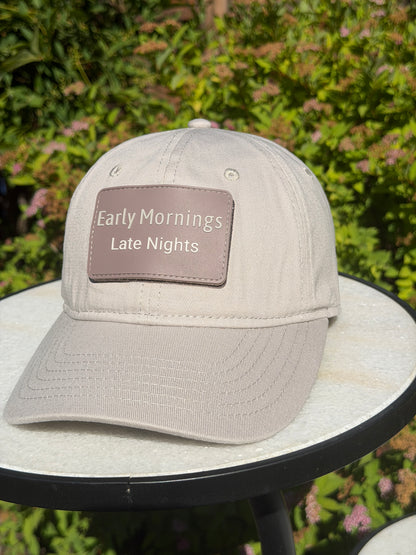 Early Mornings Late Nights (Hat + Patch)